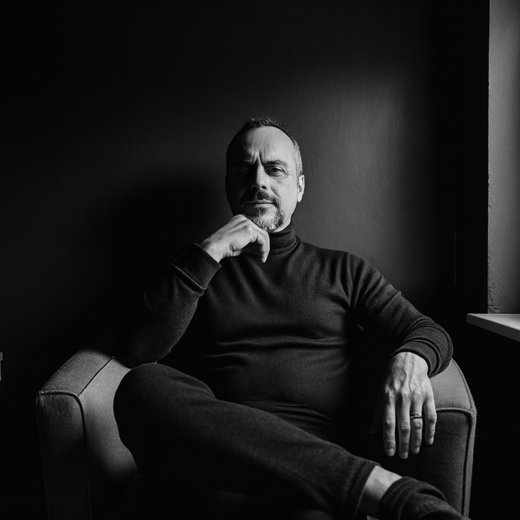 sandro seduto bianco e nero.png